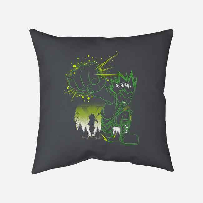 Gon's Jajanken-none removable cover w insert throw pillow-constantine2454