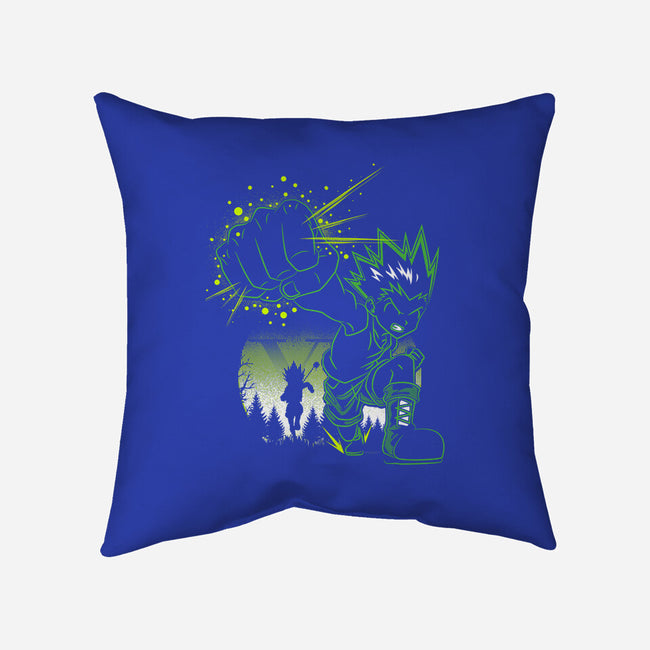 Gon's Jajanken-none removable cover w insert throw pillow-constantine2454