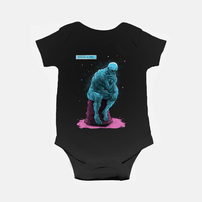 Blue Thinker-baby basic onesie-teesgeex