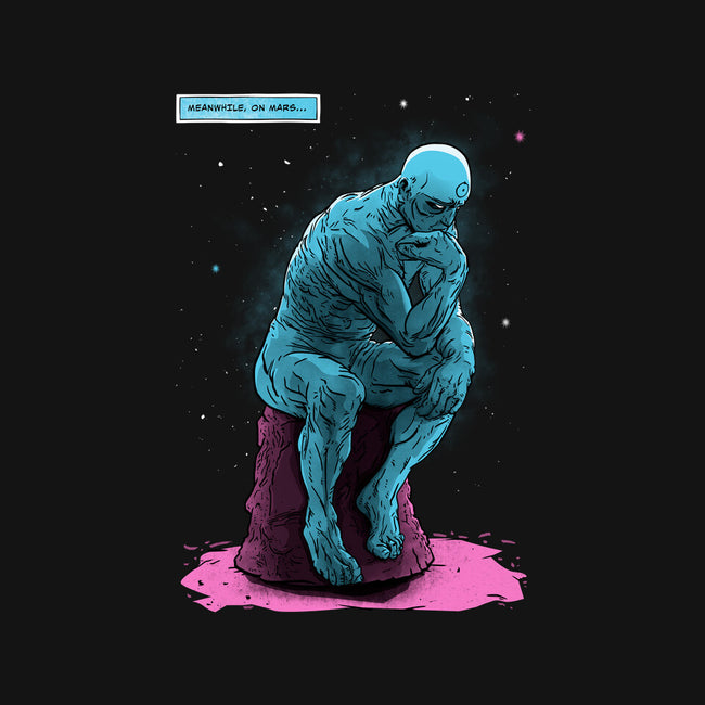 Blue Thinker-womens v-neck tee-teesgeex