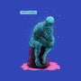 Blue Thinker-none removable cover w insert throw pillow-teesgeex