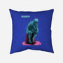 Blue Thinker-none removable cover w insert throw pillow-teesgeex