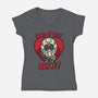 Love At First Slice!-womens v-neck tee-jrberger