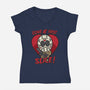 Love At First Slice!-womens v-neck tee-jrberger