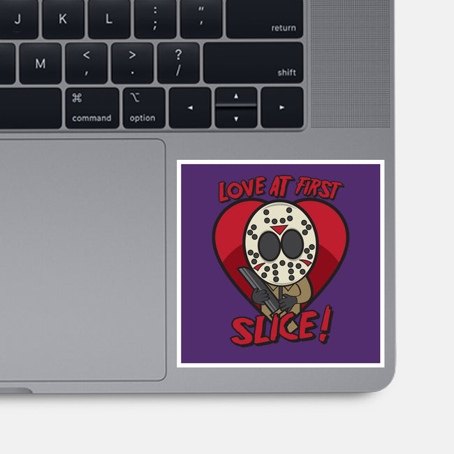 Love At First Slice!-none glossy sticker-jrberger