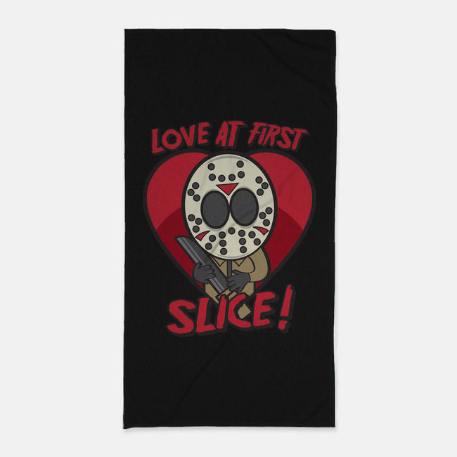 Love At First Slice!-none beach towel-jrberger