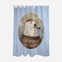 Onto the Shore-none polyester shower curtain-Mike Koubou