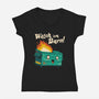 Watch Em Burn-womens v-neck tee-vp021