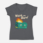 Watch Em Burn-womens v-neck tee-vp021