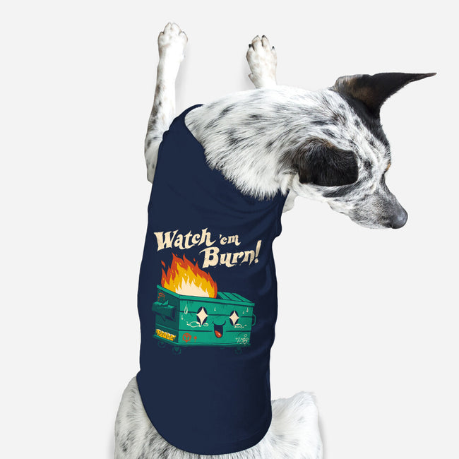 Watch Em Burn-dog basic pet tank-vp021