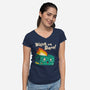 Watch Em Burn-womens v-neck tee-vp021