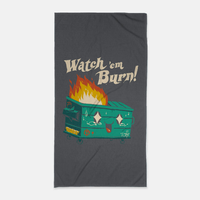 Watch Em Burn-none beach towel-vp021