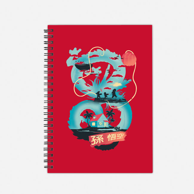 Dragon Landscape-none dot grid notebook-kkdesign