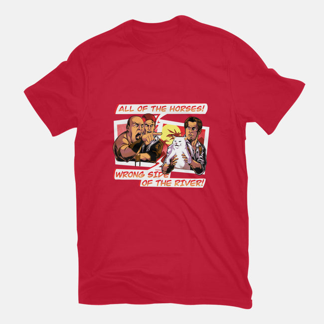 Wrong Side Of the River-mens heavyweight tee-Bo Bradshaw
