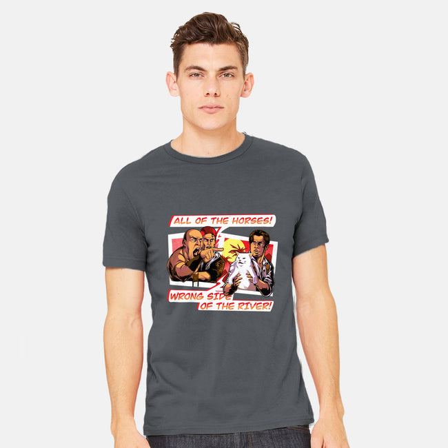 Wrong Side Of the River-mens heavyweight tee-Bo Bradshaw