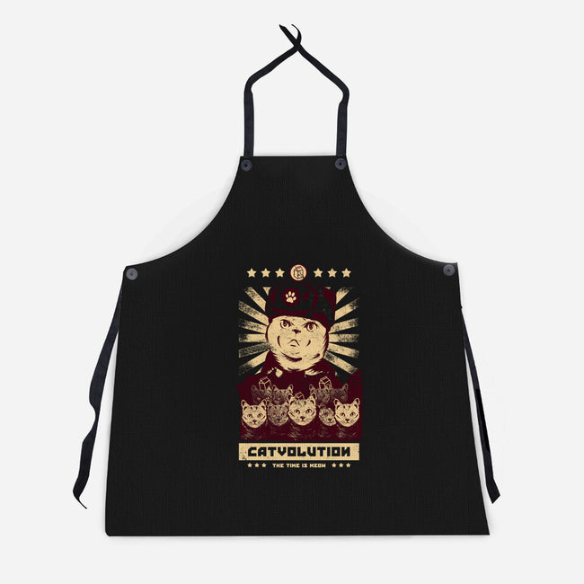 Catvolution-unisex kitchen apron-yumie