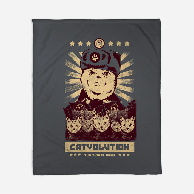 Catvolution-none fleece blanket-yumie