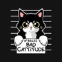 Bad Cattitude-unisex baseball tee-NemiMakeit