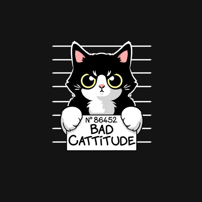 Bad Cattitude-womens off shoulder sweatshirt-NemiMakeit