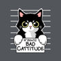 Bad Cattitude-none stretched canvas-NemiMakeit