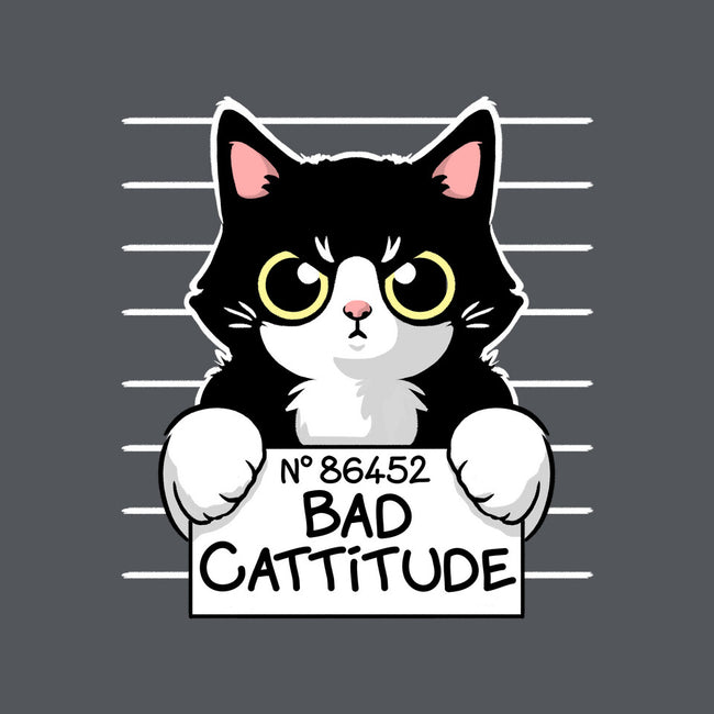 Bad Cattitude-none drawstring bag-NemiMakeit