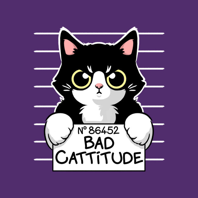 Bad Cattitude-none basic tote-NemiMakeit