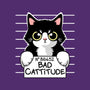 Bad Cattitude-none drawstring bag-NemiMakeit