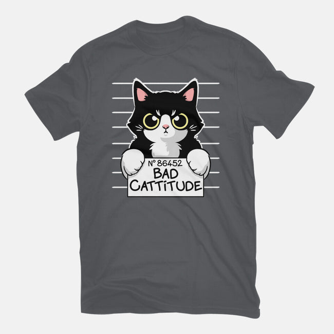 Bad Cattitude-unisex basic tee-NemiMakeit