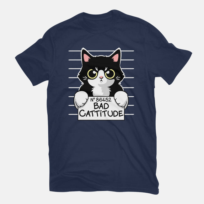 Bad Cattitude-unisex basic tee-NemiMakeit