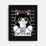 Bad Cattitude-none stretched canvas-NemiMakeit