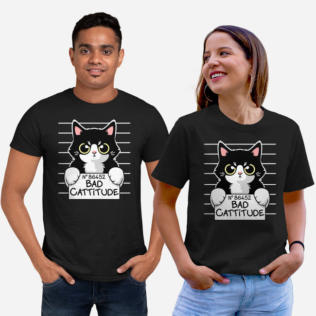 Bad Cattitude-unisex basic tee-NemiMakeit