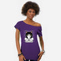 Bad Cattitude-womens off shoulder tee-NemiMakeit