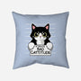 Bad Cattitude-none removable cover w insert throw pillow-NemiMakeit