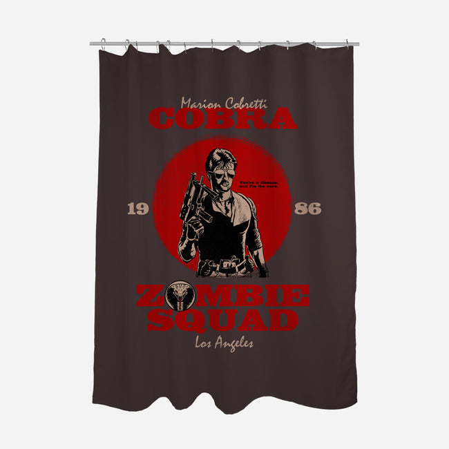 Zombie Squad LA-none polyester shower curtain-Melonseta
