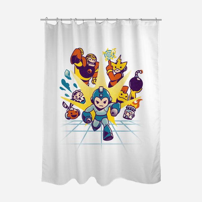 Rokku Run-none polyester shower curtain-toyfu