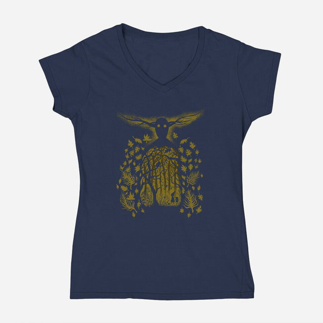 Into The Unknown-womens v-neck tee-krobilad