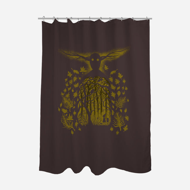 Into The Unknown-none polyester shower curtain-krobilad