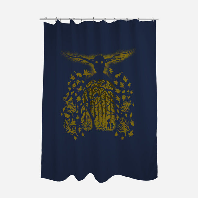 Into The Unknown-none polyester shower curtain-krobilad