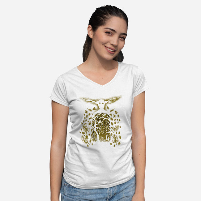 Into The Unknown-womens v-neck tee-krobilad