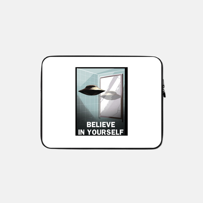 Believe in Yourself-none zippered laptop sleeve-lincean