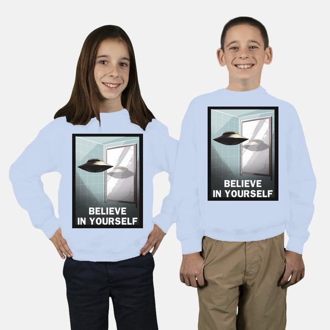 Believe in Yourself-youth crew neck sweatshirt-lincean