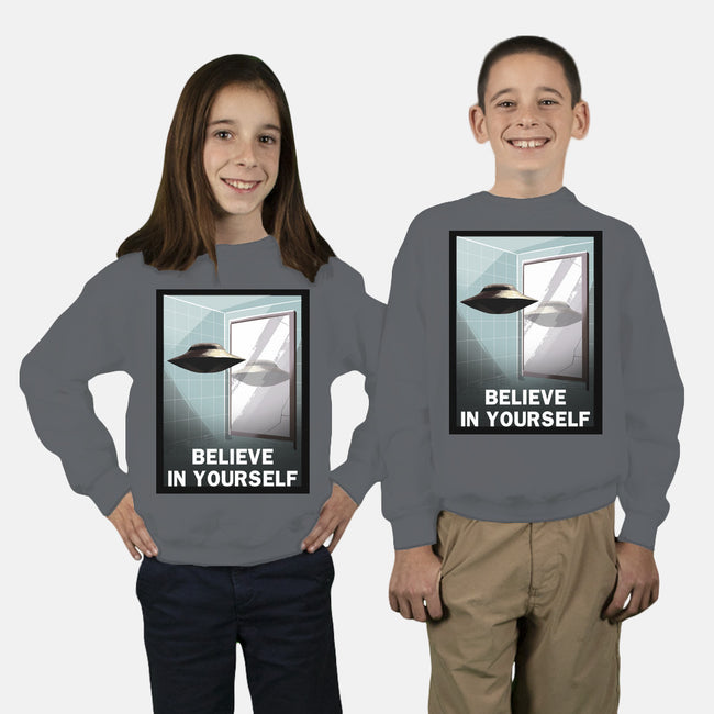 Believe in Yourself-youth crew neck sweatshirt-lincean