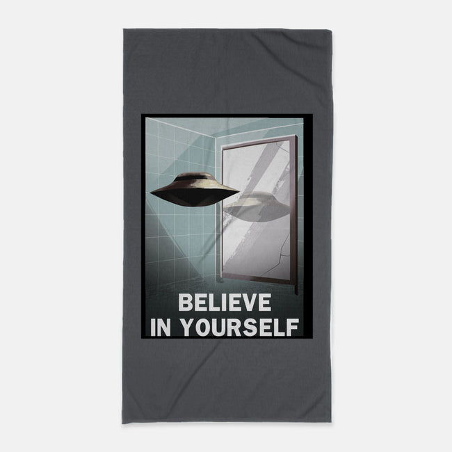 Believe in Yourself-none beach towel-lincean