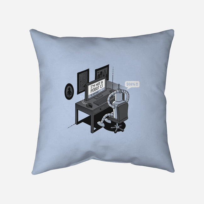 Robot Problems-none removable cover w insert throw pillow-Gamma-Ray