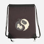 Yin and Yang-none drawstring bag-amyneko