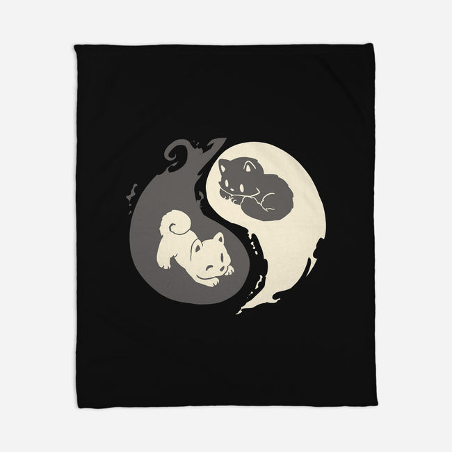 Yin and Yang-none fleece blanket-amyneko