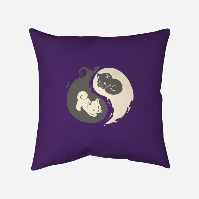 Yin and Yang-none removable cover w insert throw pillow-amyneko