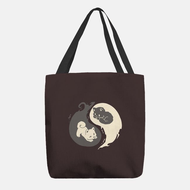 Yin and Yang-none basic tote-amyneko