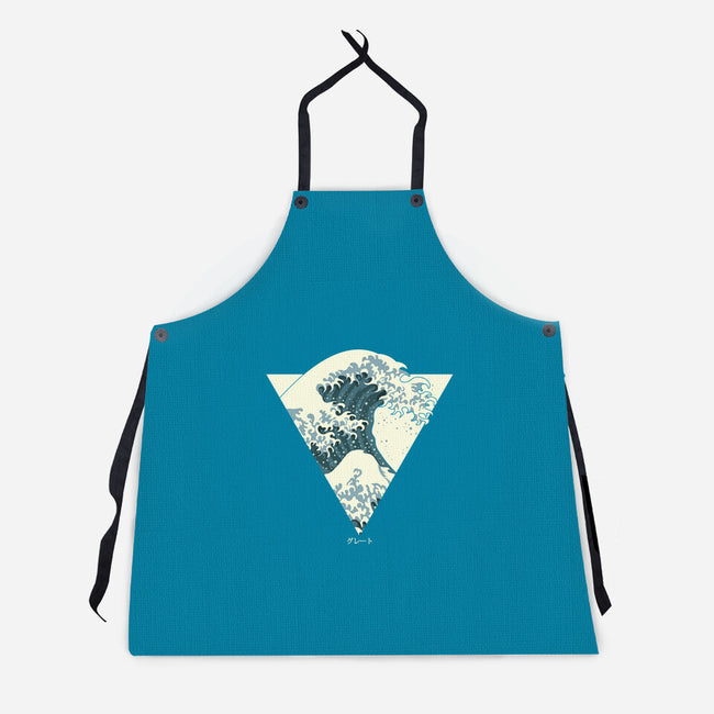 Great Wave-unisex kitchen apron-dewinpal