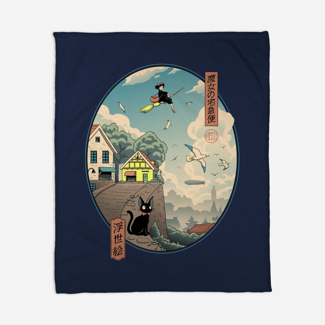 Ukiyo-E Delivery-none fleece blanket-vp021